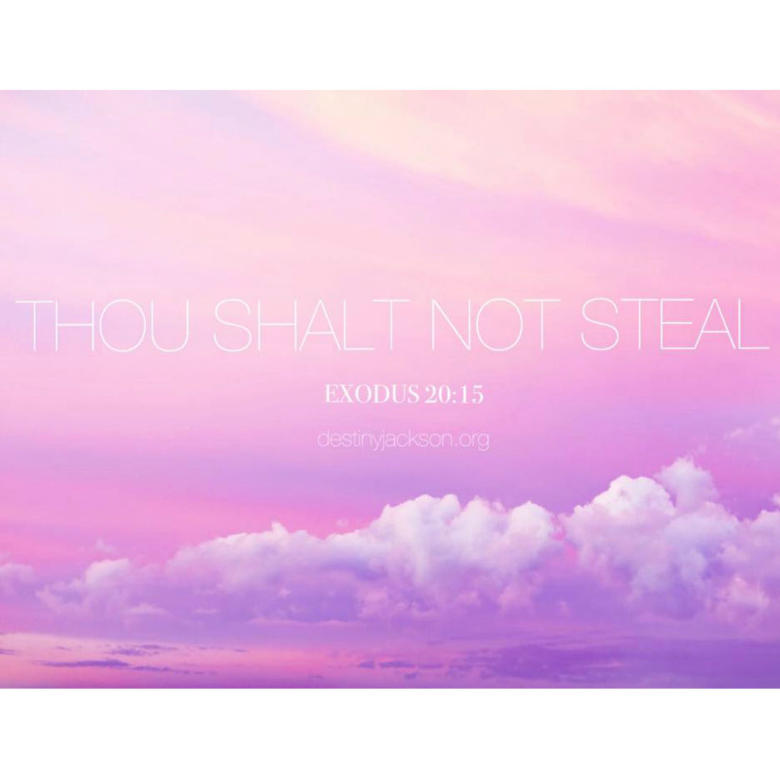 Thou Shalt Not Steal